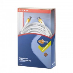 Καλώδιο TV Θωρακισμένο 15m Λευκό Καλώδιο TV Θωρακισμένο 15m Λευκό