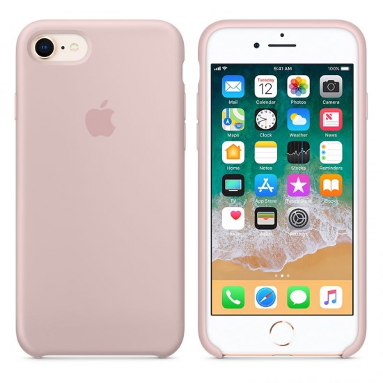 ΘΗΚΗ IPHONE 8/7 MQGQ2ZM/A SILICONE COVER PINK-SAND PACKING OR ΘΗΚΗ IPHONE 8/7 MQGQ2ZM/A SILICONE COVER PINK-SAND PACKING OR