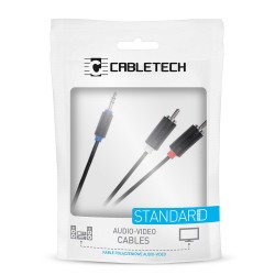 Καλώδιο Stereo 3.5mm - 2xRCA 1m Cabletech Καλώδιο Stereo 3.5mm - 2xRCA 1m Cabletech