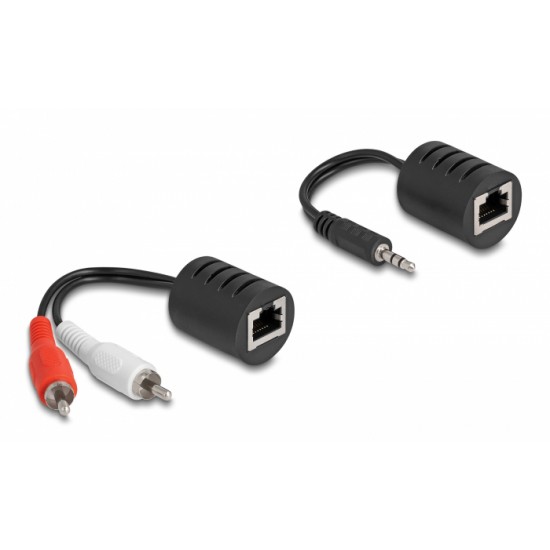 DELOCK audio extender 87859 3.5mm σε RCA, μέσω καλωδίου RJ45, έως 50m DELOCK audio extender 87859 3.5mm σε RCA, μέσω καλωδίου RJ45, έως 50m