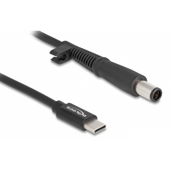 DELOCK καλώδιο τροφοδοσίας 87972, USB-C σε HP 7.4x5.0mm, 1.5m, μαύρο DELOCK καλώδιο τροφοδοσίας 87972, USB-C σε HP 7.4x5.0mm, 1.5m, μαύρο