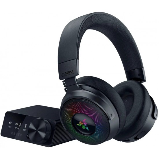 Razer KRAKEN V4 Pro - Wireless 7.1 RGB Gaming Headset - Sound Card - Haptic Feedback - PC/PS5/PS4 Razer KRAKEN V4 Pro - Wireless 7.1 RGB Gaming Headset - Sound Card - Haptic Feedback - PC/PS5/PS4