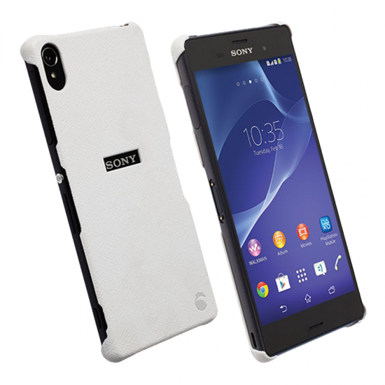 KRUSELL ΘΗΚΗ SONY XPERIA Z3 MALMO TEXTURE COVER WHITE