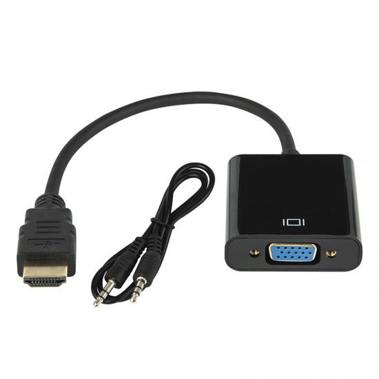 Μετατροπέας HDMI σε VGA με υποδοχή και καλώδιο 3.5mm