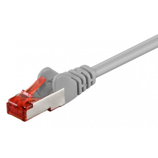 GOOBAY καλώδιο δικτύου 92455, CAT 6 S/FTP, copper, 250MHz, 0.15m, γκρι GOOBAY καλώδιο δικτύου 92455, CAT 6 S/FTP, copper, 250MHz, 0.15m, γκρι
