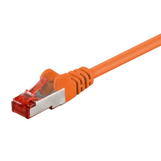 GOOBAY καλώδιο δικτύου 92457, CAT 6 S/FTP, copper, 250MHz, 0.15m, πορτοκαλί GOOBAY καλώδιο δικτύου 92457, CAT 6 S/FTP, copper, 250MHz, 0.15m, πορτοκαλί