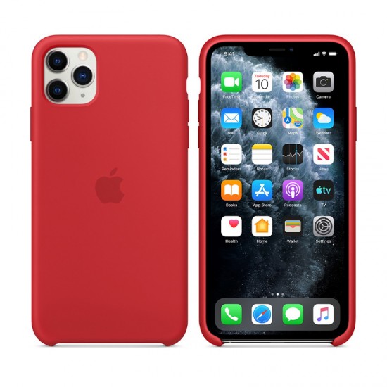 ΘΗΚΗ IPHONE 11 PRO MAX MWYV2ZM/A SILICONE COVER RED PACKING OR