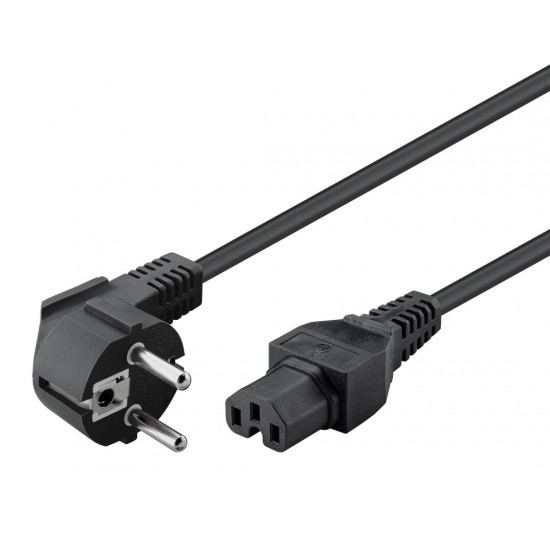 GOOBAY καλώδιο τροφοδοσίας 93277, γωνιακό, 0.75mm², 2m, μαύρο GOOBAY καλώδιο τροφοδοσίας 93277, γωνιακό, 0.75mm², 2m, μαύρο