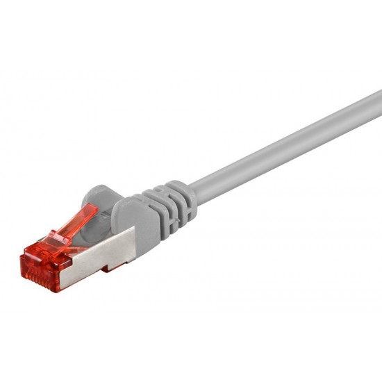 GOOBAY καλώδιο δικτύου 93371, CAT 6 S/FTP (PiMF), CCA, 0.25m, γκρι GOOBAY καλώδιο δικτύου 93371, CAT 6 S/FTP (PiMF), CCA, 0.25m, γκρι