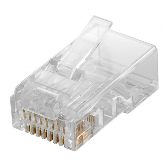 GOOBAY βύσμα RJ45 93828, CAT 6 UTP, διάφανο, 10τμχ