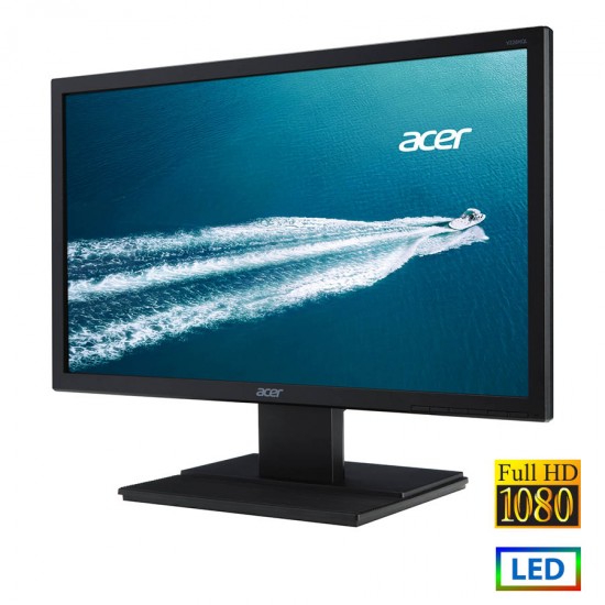 Used (A-) Monitor V226HQL LED/Acer/22\\"FHD/1920x1080/Wide/Black/Grade A-/D-SUB & DVI-D