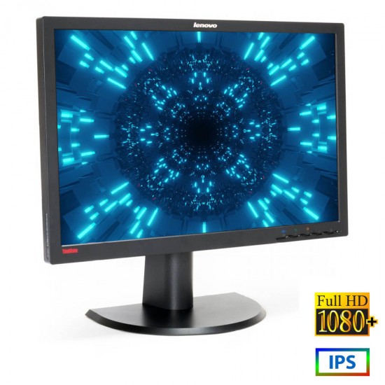 Used (A-) Monitor LT2452pwc IPS LED/Lenovo /24\\"FHD/1920x1200/Wide/Black/Grade A-/D-SUB & DVI-D & DP Used (A-) Monitor LT2452pwc IPS LED/Lenovo /24\\"FHD/1920x1200/Wide/Black/Grade A-/D-SUB & DVI-D & DP
