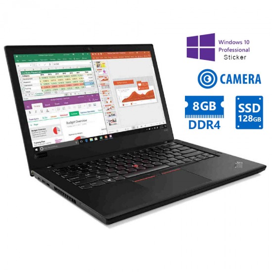 Lenovo ThinkPad A485 Ryzen 3 Pro 2300U/14”/8GB DDR4/128GB SSD/No ODD/Camera/10P Grade A Refurbished 