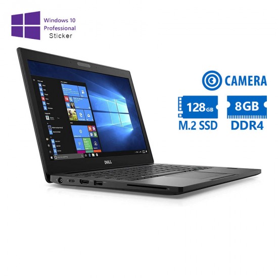 Dell Latitude 7280 i5-6300U/12.5”/8GB DDR4/128GB M.2 SSD/No ODD/Camera/10P Grade A Refurbished Lapto