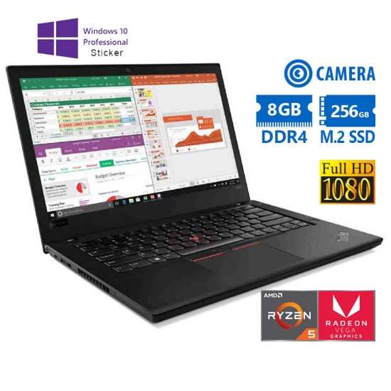 Lenovo (A-) ThinkPad A485 Ryzen 5 Pro 2500U/14``FHD/8GB DDR4/256GB M.2 SSD/w/Radeon™ Vega 8 Graphics