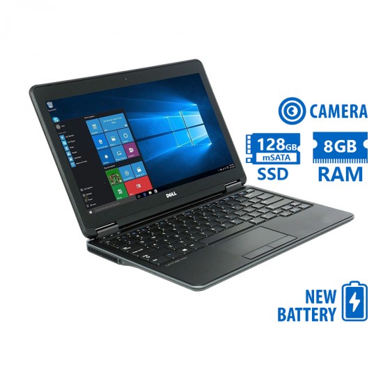 Dell Latitude E7240 i5-4310U/12.5``/8GB DDR3/128GB mSATA SSD/No ODD/Camera/New Battery/8H Grade A Re