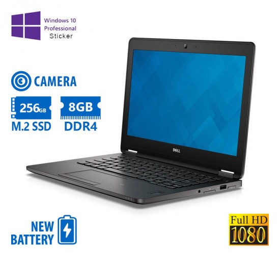 Dell Latitude E7270 i5-6300U/12.5``FHD/8GB DDR4/256GB M.2 SSD/No ODD/Camera/New Battery/10P Grade A 