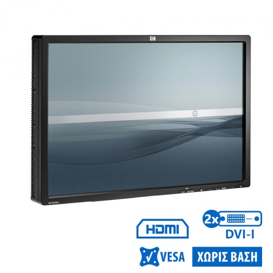 Used Monitor LP2475W TFT/HP/24``/1920x1200/Wide/Black/No Stand/2xDVI-Ι & DP & S-Video & HDMI & USB H