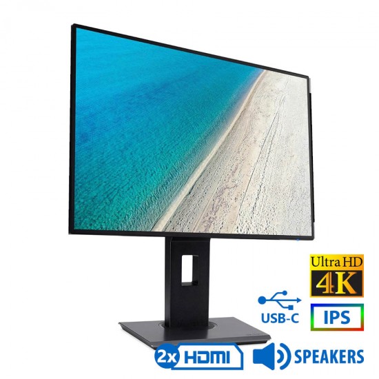 Used (A-) Monitor PE270K IPS LED/Acer/27``UHD 4K/3840x2160/Wide/Black/w/Speakers/Grade A-/DP & 2xHDM