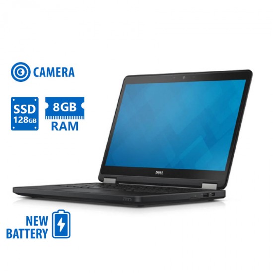 Dell Latitude E5250 i5-5300U/12.5``/8GB DDR3/128GB SSD/No ODD/Camera/New Battery/8P Grade A Refurbis