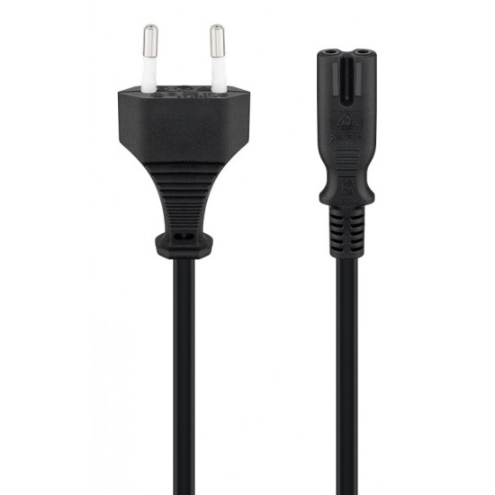 GOOBAY καλώδιο τροφοδοσίας Euro 95039, 2x 0.75mm², 5m, μαύρο GOOBAY καλώδιο τροφοδοσίας Euro 95039, 2x 0.75mm², 5m, μαύρο