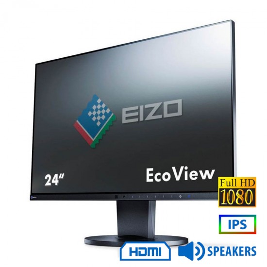 Used Monitor EV2450 IPS LED/Eizo/24\\"FHD/1920x1080/Wide/Black/w/Speakers/D-SUB & DVI-D & DP & HDMI & Used Monitor EV2450 IPS LED/Eizo/24\\"FHD/1920x1080/Wide/Black/w/Speakers/D-SUB & DVI-D & DP & HDMI &