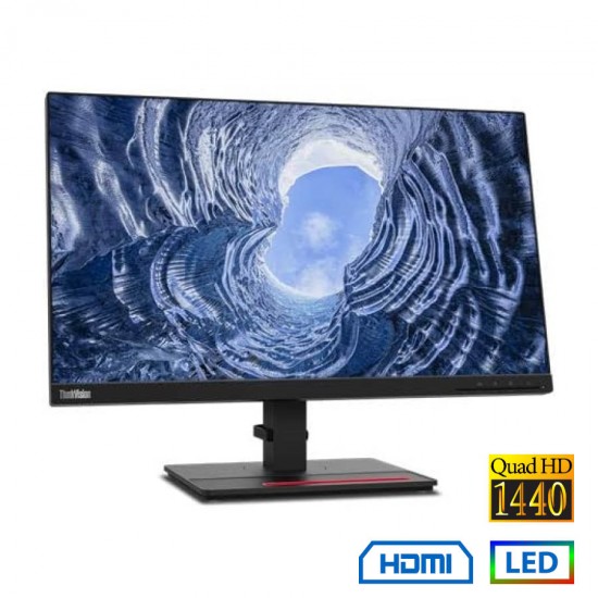 Used Monitor ThinkVision T24q-20 IPS/Lenovo/24"QHD/2560x1440/Wide/Black/DP & HDMI & USB 3.1 HUB