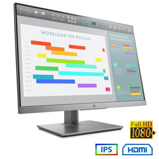 Used (A-) Monitor E243i IPS LED/HP/24\\"FHD/1920x1200/Wide/Silver/Black/Grade A-/D-SUB & DP & HDMI & U