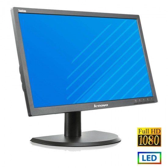 Used (A-) Monitor LT2323p LED/Lenovo/23"FHD/1920x1080/Wide/Black/Grade A-/D-SUB & DVI-D & DP & USB H