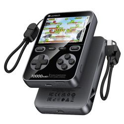 LAMTECH GAME CONSOLE WITH 1500 GAMES & POWERBANK 10000MAH BLACK