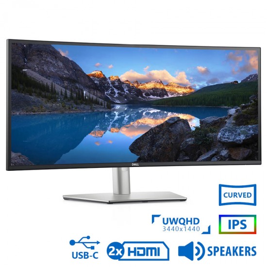 Used Monitor U3421WE Curved/Dell/34”UW-QHD/3440x1440/Silver/Black/w/Speakers/DP & 2xHDMI & USB-Type- Used Monitor U3421WE Curved/Dell/34”UW-QHD/3440x1440/Silver/Black/w/Speakers/DP & 2xHDMI & USB-Type-