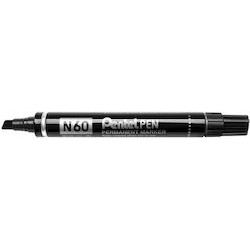 PENTEL N60 CHISEL POINT BLACK