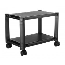 BRATECK ραφιέρα δαπέδου AMS-4L με ροδάκια, 2 ράφια, 50x33x37cm, έως 10kg, μαύρη BRATECK ραφιέρα δαπέδου AMS-4L με ροδάκια, 2 ράφια, 50x33x37cm, έως 10kg, μαύρη