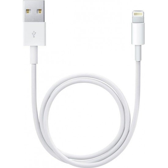 Apple USB to Lightning Cable Λευκό 0.5m (ME291)(Retail box)