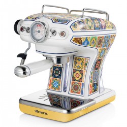 Ariete 1389/1P Μηχανή Espresso Positano 850W Πίεσης 15bar Λευκή
