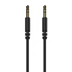 CELEBRAT καλώδιο ήχου 3.5mm AU-01, AUX, 1m, μαύρο
