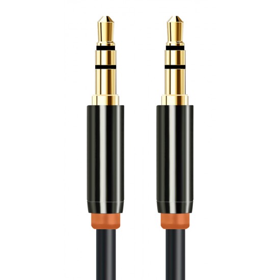 CABLETIME καλώδιο ήχου 3.5mm CT-AV311-P11G, gold plated, 3m, μαύρο