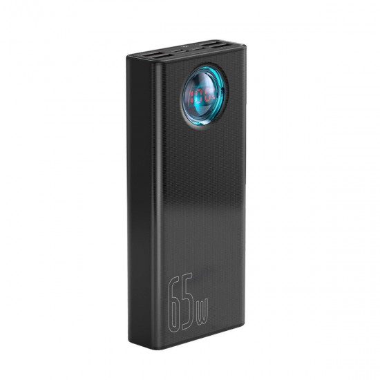 Baseus Amblight Overseas Edition Power Bank 30000mAh 65W 4xUSB-A 1xUSB-C Power Delivery Μαύρο Baseus Amblight Overseas Edition Power Bank 30000mAh 65W 4xUSB-A 1xUSB-C Power Delivery Μαύρο