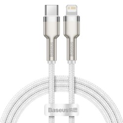 Baseus Cafule Braided USB-C to Lightning Cable 20W White1m