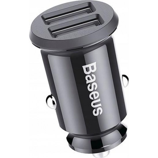 Baseus Φορτιστής Αυτοκινήτου Grain 3.1A 2xUSB Μαύρο Baseus Φορτιστής Αυτοκινήτου Grain 3.1A 2xUSB Μαύρο