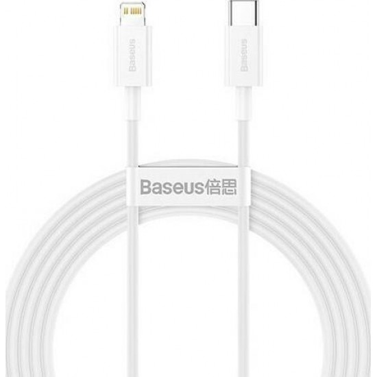 Baseus καλώδιο USB Type-C σε Lightning 2m Λευκό