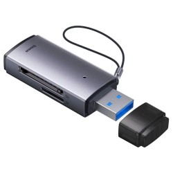 Baseus Lite Series SD/TF Memory Card Reader USB Gray Baseus Lite Series SD/TF Memory Card Reader USB Gray