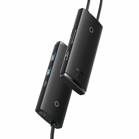 Baseus Lite Series USB-C Docking Station με HDMI Μαύρο BS-OH019 Baseus Lite Series USB-C Docking Station με HDMI Μαύρο BS-OH019