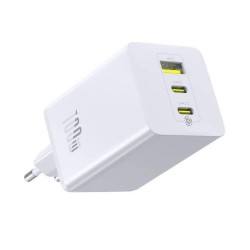 Baseus Wall Charger EnerFill FE11 USB 2x Type-C 100W Fast Charger Moon White