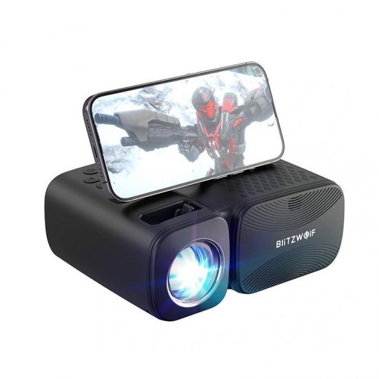 BlitzWolf Mini Projector BW-V3 LED Wi-Fi με Bluetooth και Ενσωματωμένα Ηχεία Μαύρο BlitzWolf Mini Projector BW-V3 LED Wi-Fi με Bluetooth και Ενσωματωμένα Ηχεία Μαύρο