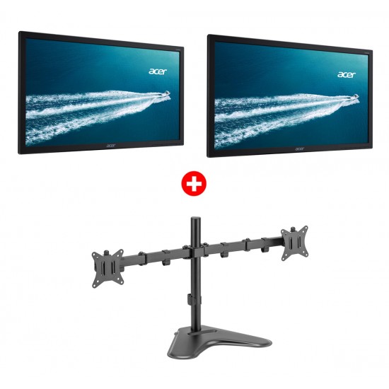 ACER 2x used οθόνες V226HQL με βάση, LED, 21.5 ACER 2x used οθόνες V226HQL με βάση, LED, 21.5