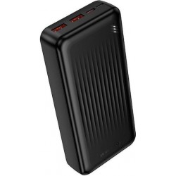 Borofone BJ80A Power Bank 20000mAh 22.5W με 2 USB-A και USB-C PD/QC Μαύρο
