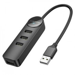 Borofone DH5 ERUDITE USB 2.0 Hub 4 Θυρών με σύνδεση USB-A