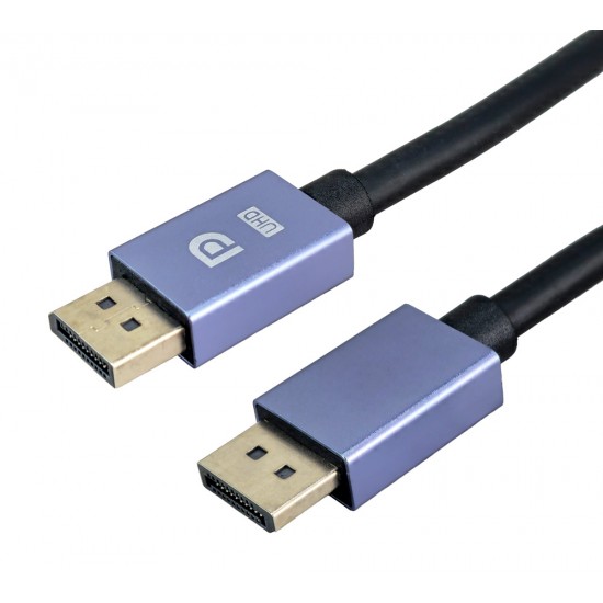 POWERTECH καλώδιο DisplayPort CAB-DP080, 8K/60Hz, 48 Gbps, 2m, μαύρο