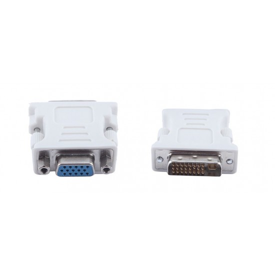 POWERTECH αντάπτορας VGA σε DVI-I 24+5 CAB-G019, λευκός POWERTECH αντάπτορας VGA σε DVI-I 24+5 CAB-G019, λευκός